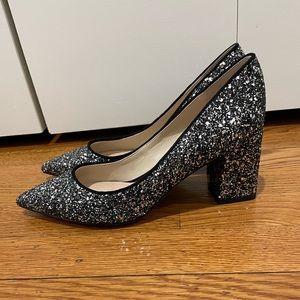 Marc Fisher Zala Block Heel Pointy Toe Pump Sz 8